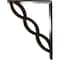 Ekena Millwork Loera Wrought Iron Bracket, (Triple center brace), Antiqued Bronze 2"W x 5 1/2"D x 8"H BKTM02X05X08TLOABZ - alternate 5